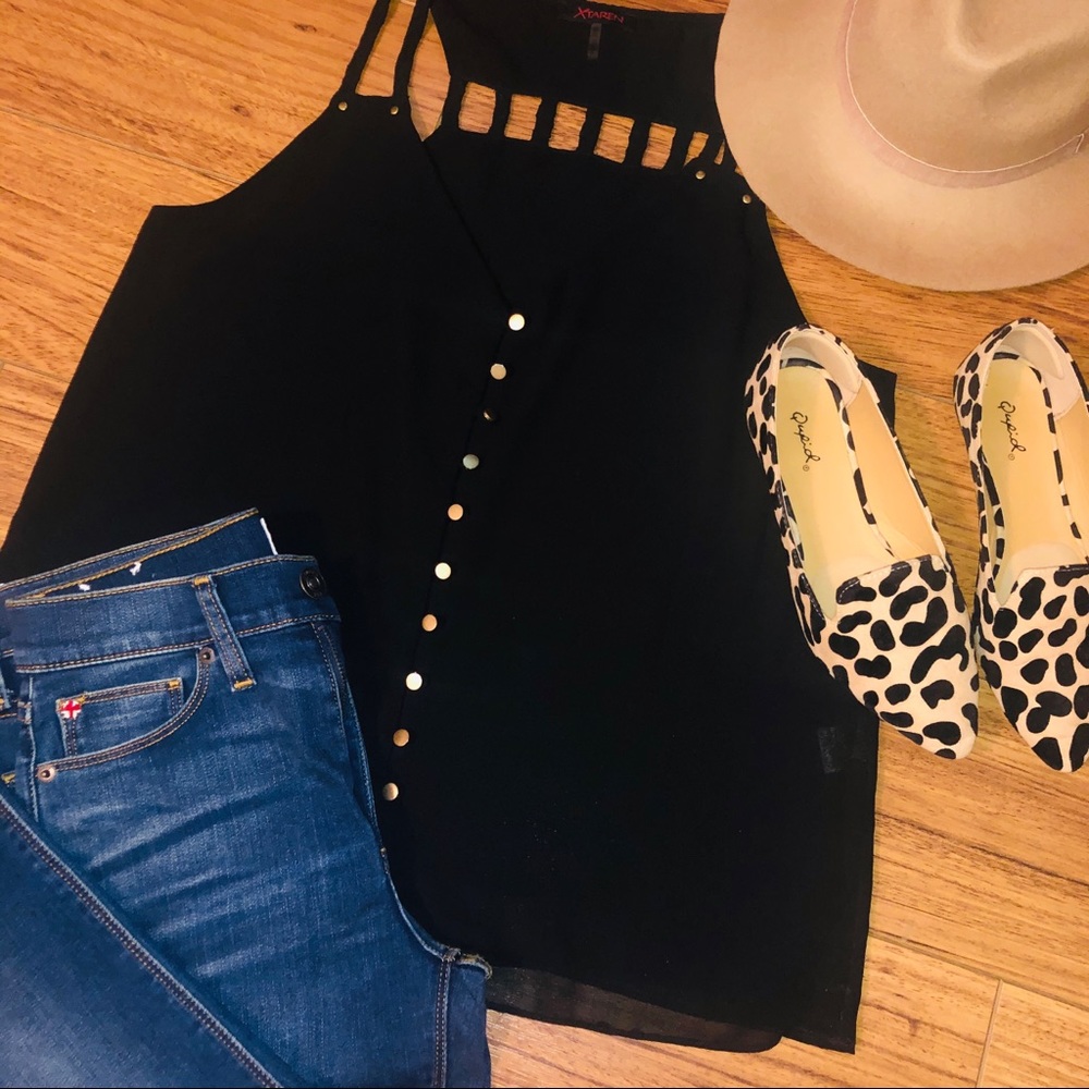 Black Party Tank